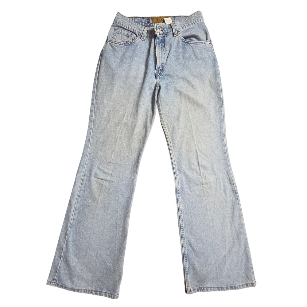 Vintage 90s Levi's SilverTab Flare Jeans Light Wash 11 JR M Baggy Made in USA
